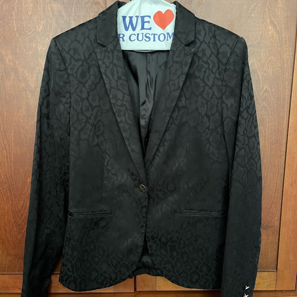 Black Jaguar print blazer